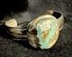 Vintage Natural Spiderweb Turquoise Sterling Silver. 925 Handmade Cuff Bracelet