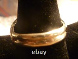 Vintage NavajoRing Sterling Silver Bezel Turquoise Native American Sz 12.5