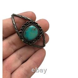 Vintage Navajo. 925 Sterling Silver & Turquoise Native American Cuff Bracelet