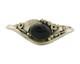 Vintage Navajo Bracelet 925 Silver Onyx Traditional Handmade Authentic Signed JM