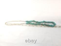 Vintage Navajo Chunuky Beaded Turquoise Necklace 28 Native American Jewelry
