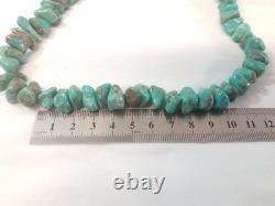 Vintage Navajo Chunuky Beaded Turquoise Necklace 28 Native American Jewelry