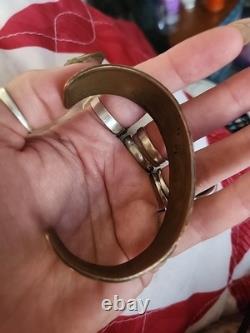 Vintage Navajo Copper/Brass Bracelet Signed JL GF