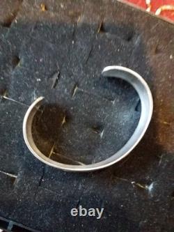 Vintage Navajo Crushed Turquoise Sterling SILVER Cuff