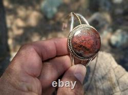 Vintage Navajo Cuff Bracelet Chrysocolla hand made Native American Jewelry