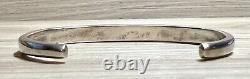 Vintage Navajo Designer Signed Sterling Silver Multi-Stone Inlay Bracelet