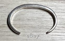 Vintage Navajo Designer Signed Sterling Silver Multi-Stone Inlay Bracelet