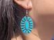 Vintage Navajo Earrings Signed PB Begay Jewelry w Turquoise Sterling Silver