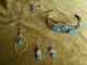 Vintage Navajo Gold Filled Royston Jewelry Turquoise Gorgeous Full Set