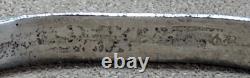 Vintage Navajo Heavy Sterling Silver Carinated Angle Knife Edge Cuff Bracelet