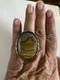 Vintage Navajo Huge Landscape Picture Jasper Ring Sz 9 Sterling Silver