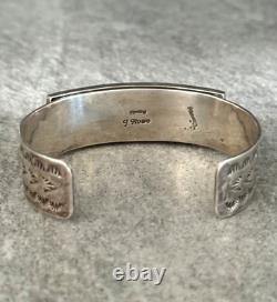 Vintage Navajo J HOWE Inlay Turquoise Lapis Coral Sterling Bracelet Ring Set