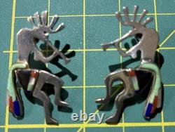 Vintage Navajo Kokopelli Flute Player Stone Sash And Skirt Unsigned