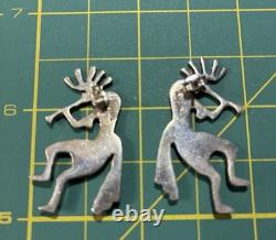 Vintage Navajo Kokopelli Flute Player Stone Sash And Skirt Unsigned