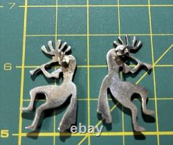 Vintage Navajo Kokopelli Flute Player Stone Sash And Skirt Unsigned