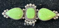Vintage Navajo La Rose Ganadonegro Gaspiet Sterling Brooch Rare