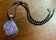 Vintage Navajo Lee Thompson Natural Charoite Stone Pendant Restrung Navajo Beads