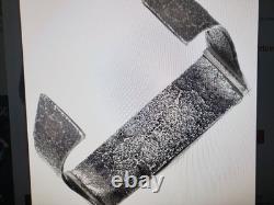 Vintage Navajo Malachite Silver Cuff Sandcast Bracelet 0068
