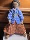 Vintage Navajo Native American Artisan Doll Ornate Turquoise Silver Bead Jewelry