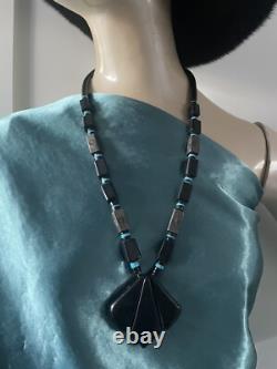 Vintage Navajo Native American Large Statement Necklace