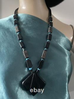 Vintage Navajo Native American Large Statement Necklace