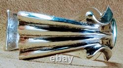 Vintage Navajo Native American Sterling Silver Natural Turquoise Cuff Bracelet