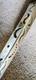 Vintage Navajo Native American Tooled Sterling Silver Knife Edge Cuff Bracelet