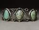 Vintage Navajo Native American Turquoise Sterling Silver Cuff Bracelet Size 7