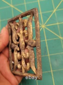 Vintage Navajo Native Southwest Sandcast Tufa Master Mold Jewelry Buckle Pendant