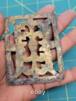 Vintage Navajo Native Southwest Sandcast Tufa Master Mold Jewelry Buckle Pendant