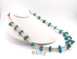 Vintage Navajo Necklace Dead Pawn Native American Turquoise Heishi Jewelry Vintage Navajo Necklace Dead Pawn Native American Turquoise Heishi Jewelry
