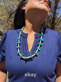Vintage Navajo Necklace Dead Pawn Native American Turquoise Heishi Jewelry Vintage Navajo Necklace Dead Pawn Native American Turquoise Heishi Jewelry