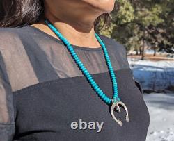 Vintage Navajo Necklace Naja Raymond Betsoi Native American Silver Jewelry