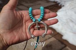 Vintage Navajo Necklace Naja Raymond Betsoi Native American Silver Jewelry