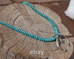 Vintage Navajo Necklace Naja Raymond Betsoi Native American Silver Jewelry