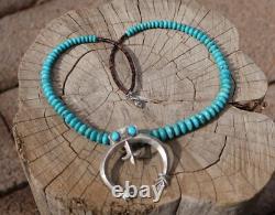 Vintage Navajo Necklace Naja Raymond Betsoi Native American Silver Jewelry