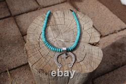 Vintage Navajo Necklace Naja Raymond Betsoi Native American Silver Jewelry