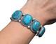 Vintage Navajo Nevada Turquoise Cuff Bracelet Native NA Sterling Jewelry sz 7