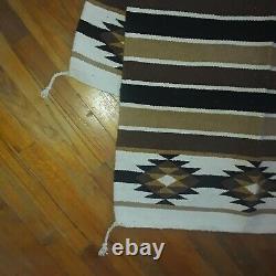 Vintage Navajo Rug Native American Indian Weave Intricate Piece Blanket Jewelry