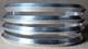 Vintage Navajo Signed H B Sterling Silver 4 Knife Edge Band Wide Cuff Bracelet