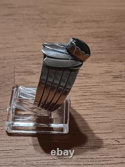 Vintage Navajo Signed JH Sterling Silver Black Onyx Fan Statement Ring Sz 10