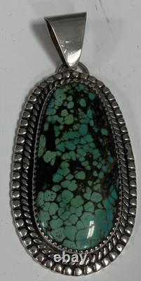 Vintage Navajo Signed R. C. Little Pendant & Rising Sun 5 strand sterling chain