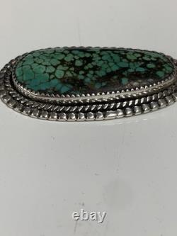 Vintage Navajo Signed R. C. Little Pendant & Rising Sun 5 strand sterling chain