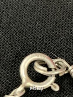 Vintage Navajo Signed R. C. Little Pendant & Rising Sun 5 strand sterling chain