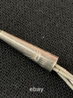 Vintage Navajo Signed R. C. Little Pendant & Rising Sun 5 strand sterling chain