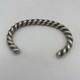 Vintage Navajo Silver Twisted Rope Cuff Bracelet 60Gms