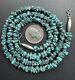 Vintage Navajo Spiderweb Turquoise Nugget Heishi Bead Necklace 27 31g #272A