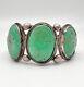 Vintage Navajo Sterling Silver 5 Stone Nevada Turquoise Cuff Bracelet 77.6g