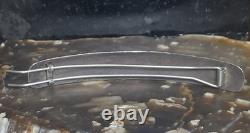 Vintage Navajo Sterling Silver And Red Coral Barrette Hair Clip