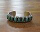 Vintage Navajo Sterling Silver And Turquoise Cuff Bracelet by Andy Cadman